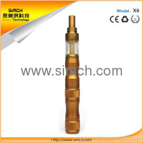 newest e-cig mods X6 with 1300mah battery variable voltage